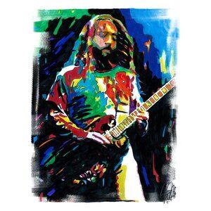 Kim Thayil Soundgarden Guitar Heavy Metal Music Poster Print Wall Art 18x24